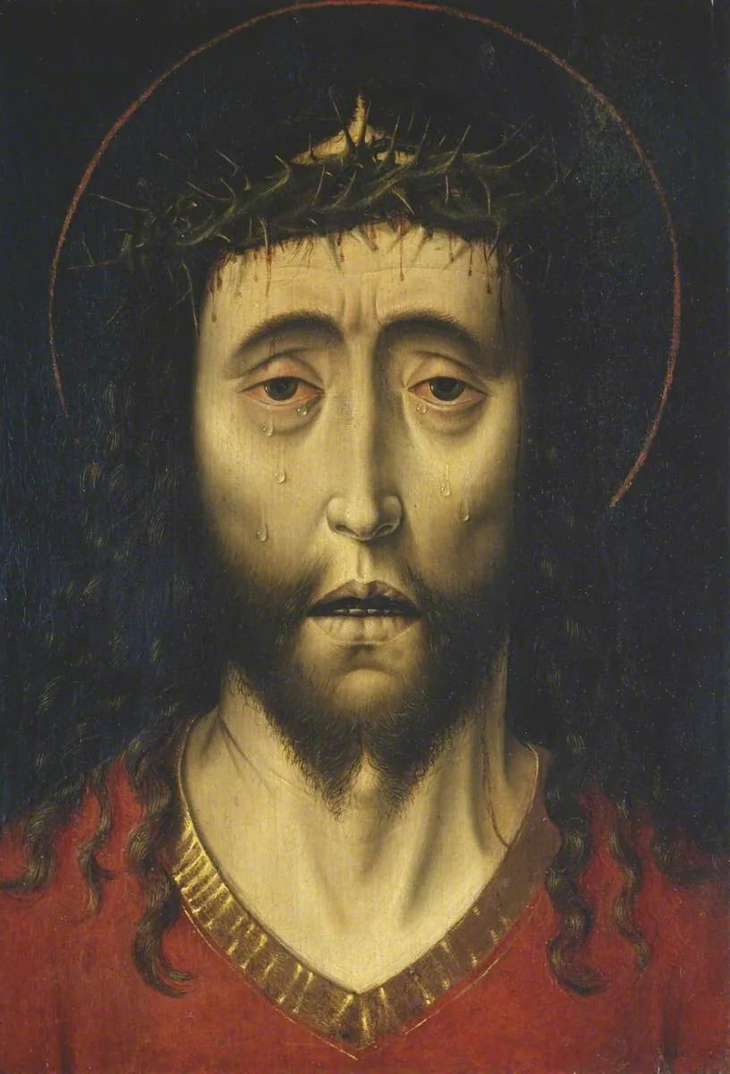 Der gekrönte Christus mit Dornenkrone - Dirk Bouts