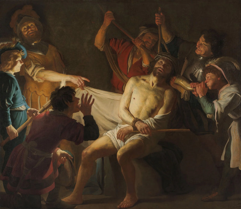 Der gekrönte Christus mit Dornenkrone - Gerrit van Honthorst