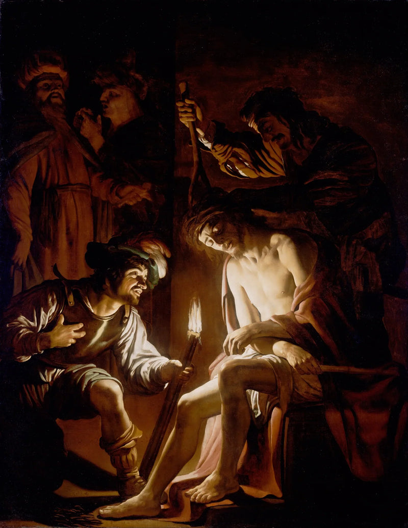Der gekrönte Christus mit Dornenkrone - Gerrit van Honthorst