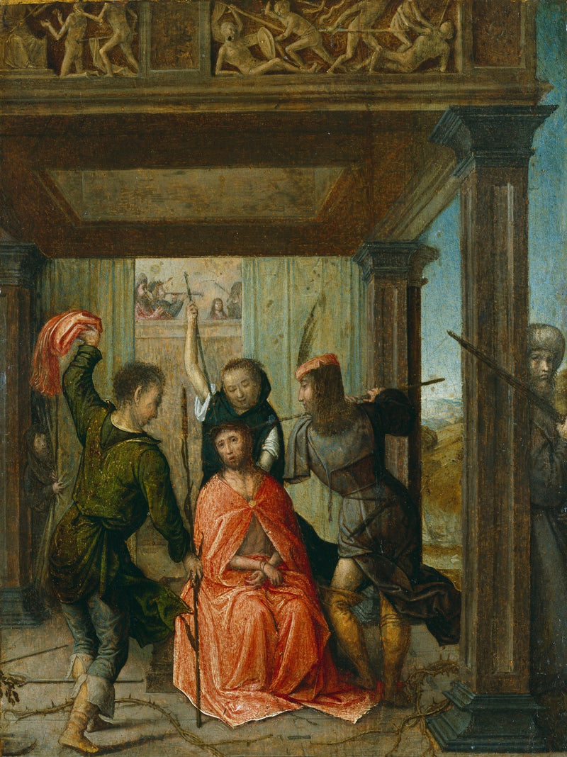 Der gekrönte Christus mit Dornen - Juan de Flandes