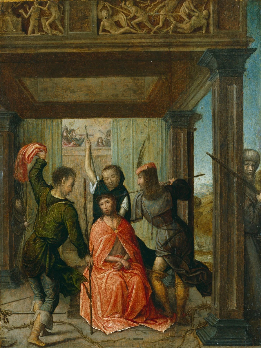 Der gekrönte Christus mit Dornen - Juan de Flandes