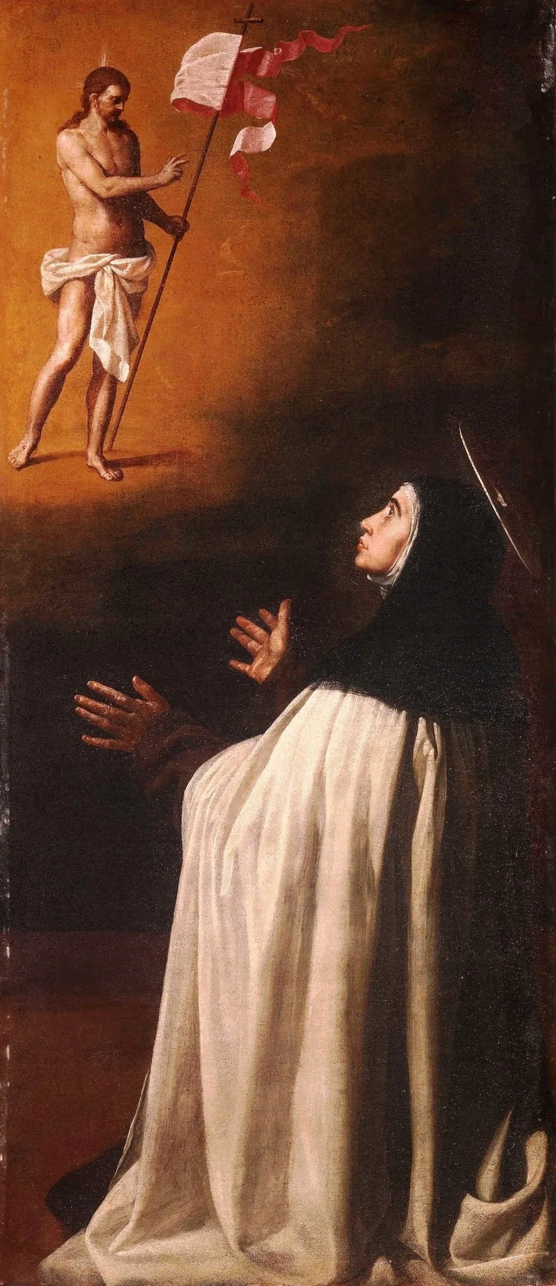Das gekreuzigte Christus erscheint der heiligen Thérèse - Alonso Cano