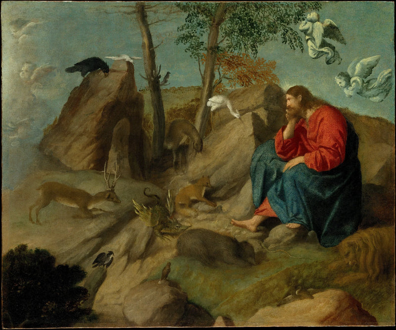 Christus in der Wüste - Alessandro Bonvicino