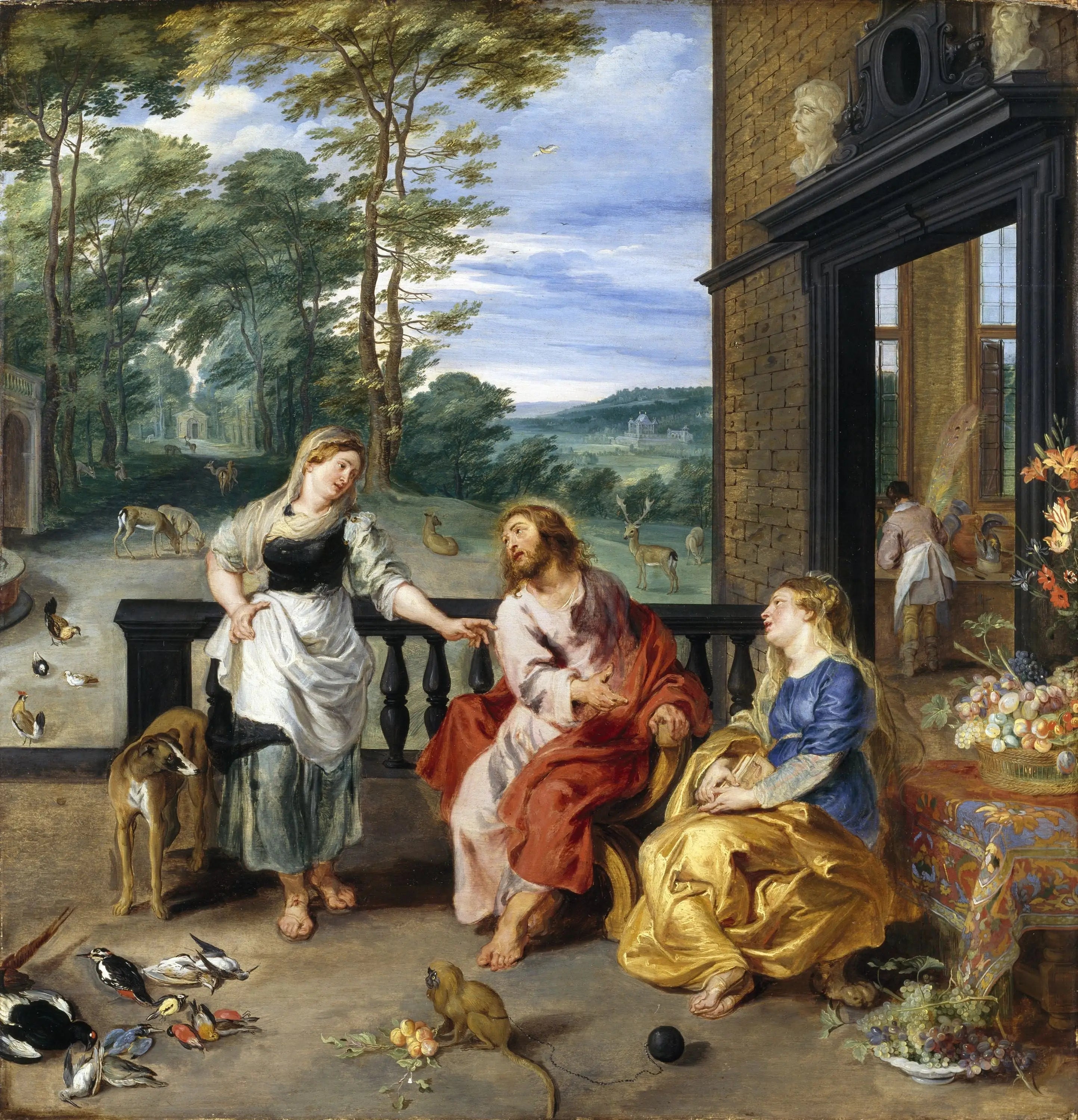 Le Christ dans la maison de Marthe et Marie - Peter Paul Rubens image 1 reproduction d’œuvre d’art à l’huile