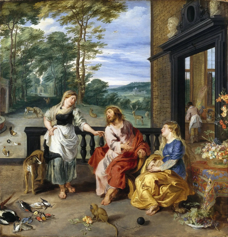 Der Christus im Haus von Martha und Maria - Peter Paul Rubens