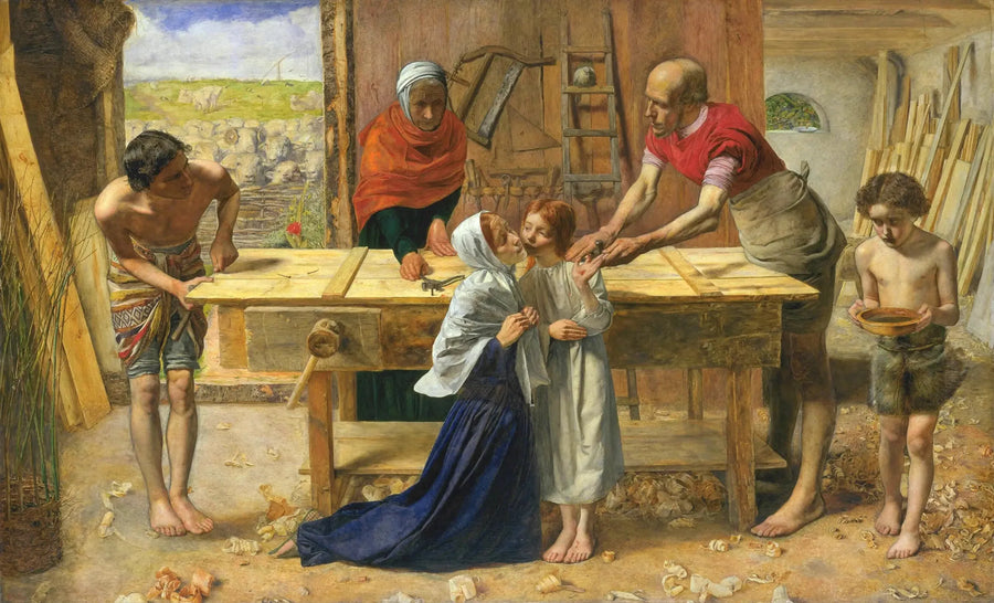 Der Christus in dem Haus seiner Eltern - John Everett Millais