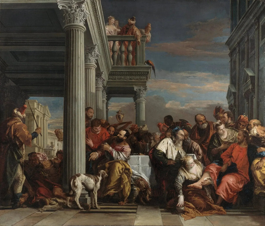 Der Christus im Haus des Simon, des Pharisäers - Giovanni Battista Tiepolo
