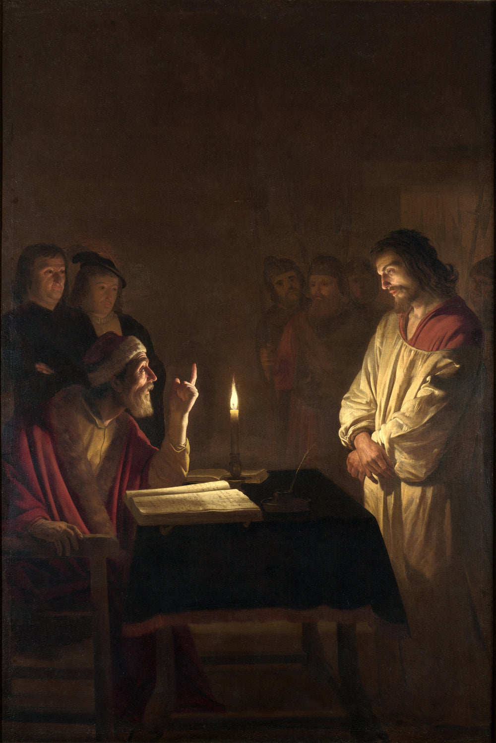 Le Christ devant le Grand Prêtre - Gerrit van Honthorst image 1 reproduction réalisée par Alpha Reproduction