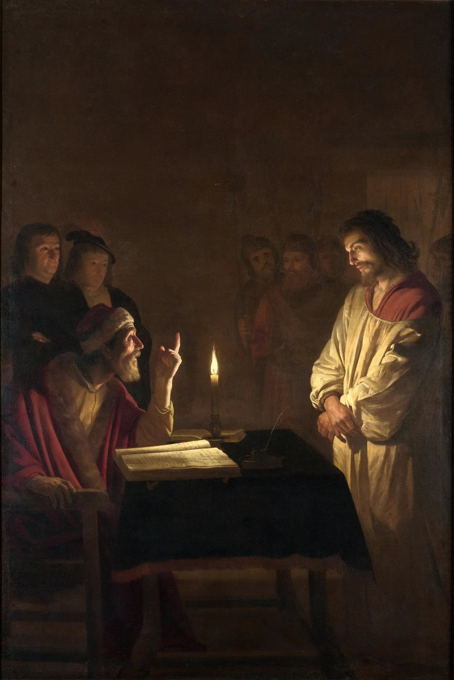 Der Christus vor dem Hohepriester - Gerrit van Honthorst
