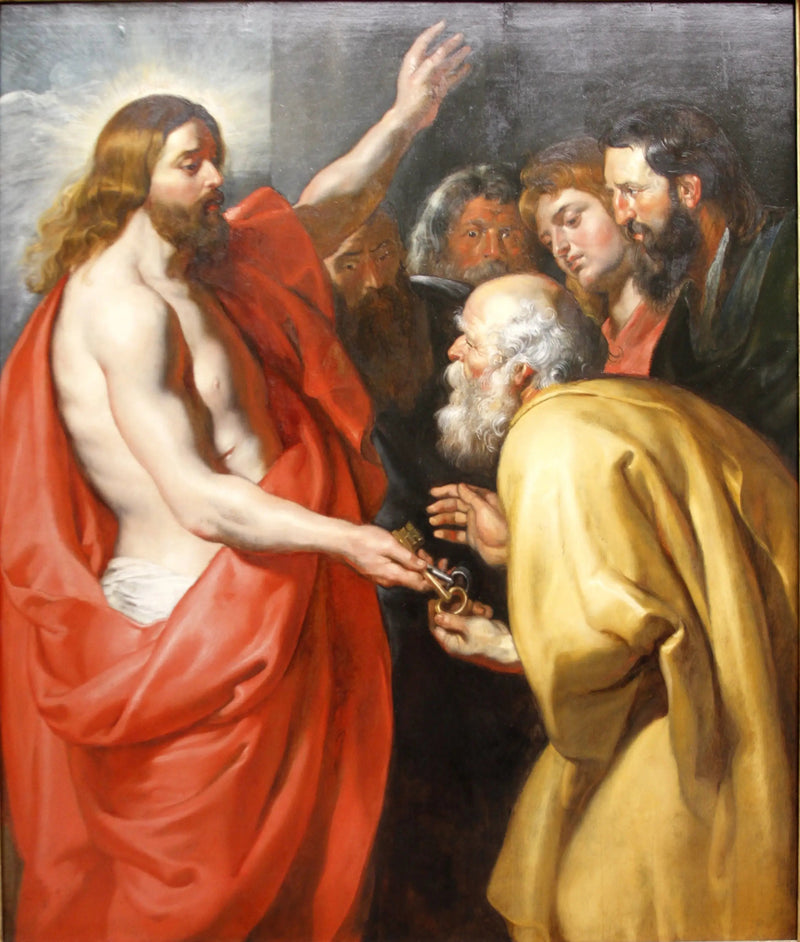 Der Christus, der dem heiligen Petrus die Schlüssel gibt - Peter Paul Rubens