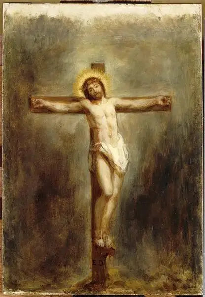Christus am Kreuz - Eugène Delacroix