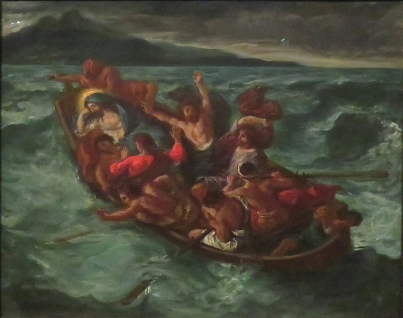 Der schlafende Christus während des Sturms - Eugène Delacroix