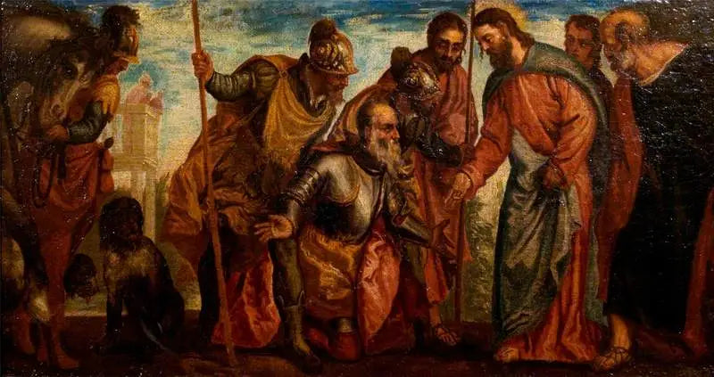 Der Christus und der Zenturion (Matthäus 8:5) - Paul Véronèse