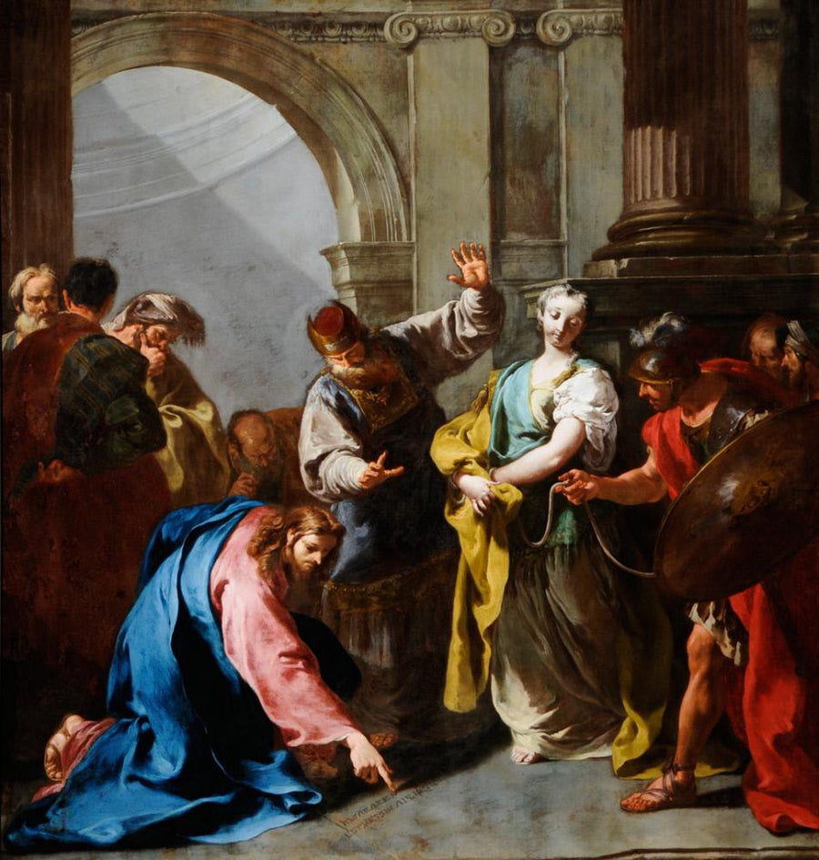 Christus und die Ehebrecher - Giovanni Battista Pittoni