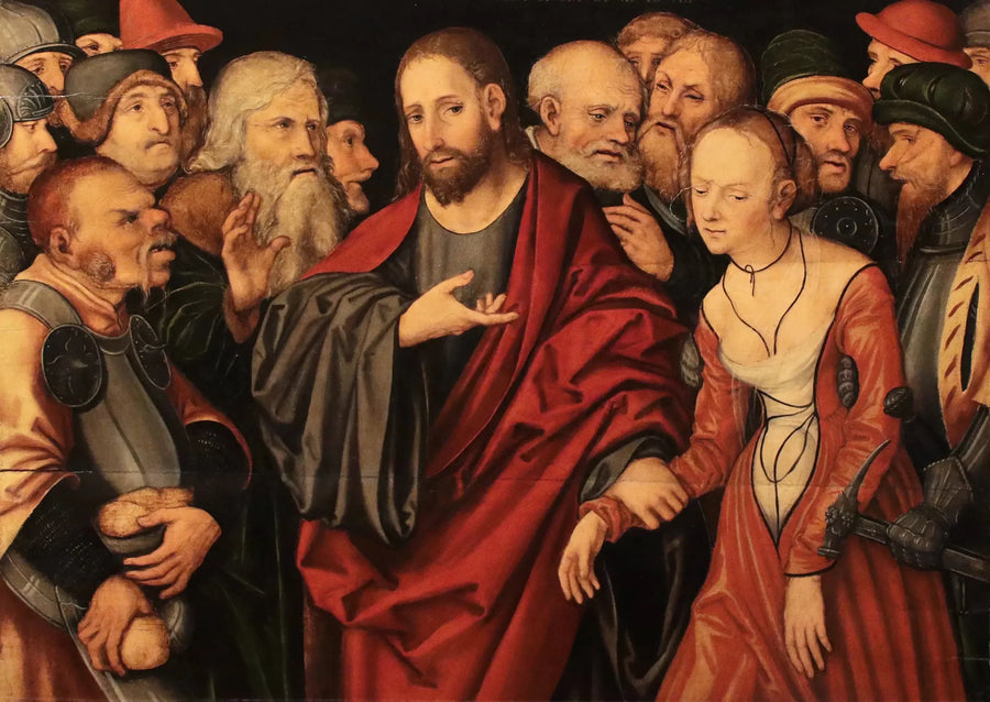 Christus und die Ehebrecher - Lucas Cranach der Ältere