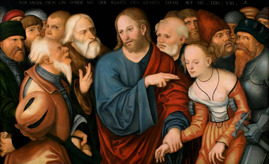 Christus und die Ehebrecherin - Lucas Cranach der Ältere