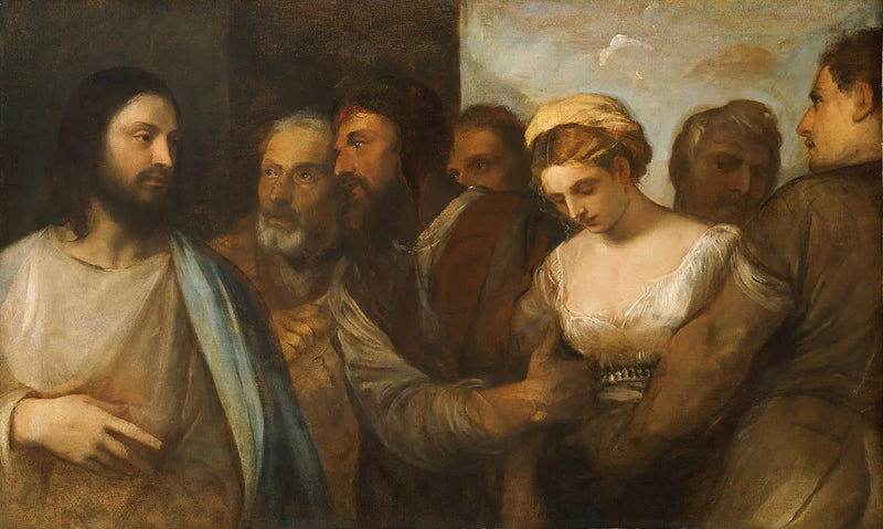 Der Christus und die Ehebrecherin - Titian