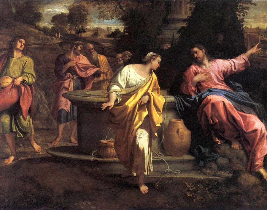 Christus und die Samariterin - Annibale Carracci