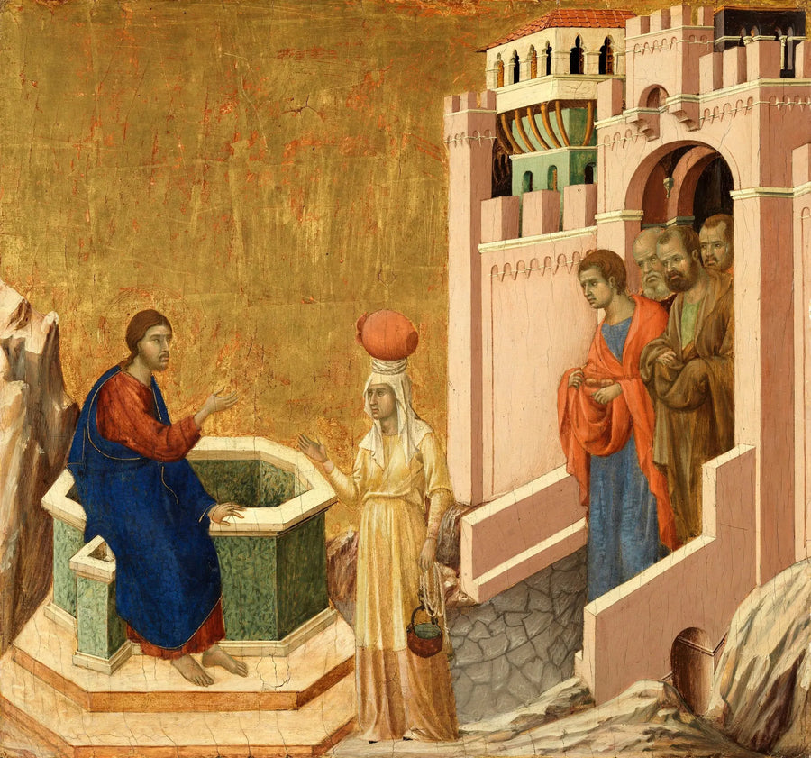 Christus und die Samariterin - Duccio di Buoninsegna