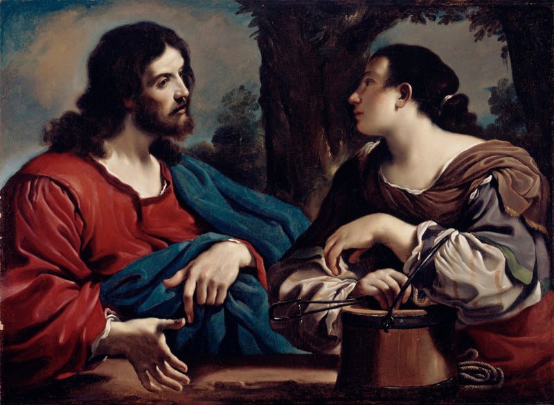 Der Christus und die Samariterin - Guercino