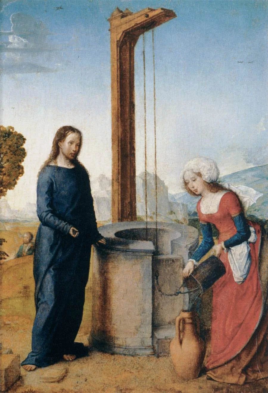 Christus und die Samariterin - Juan de Flandes