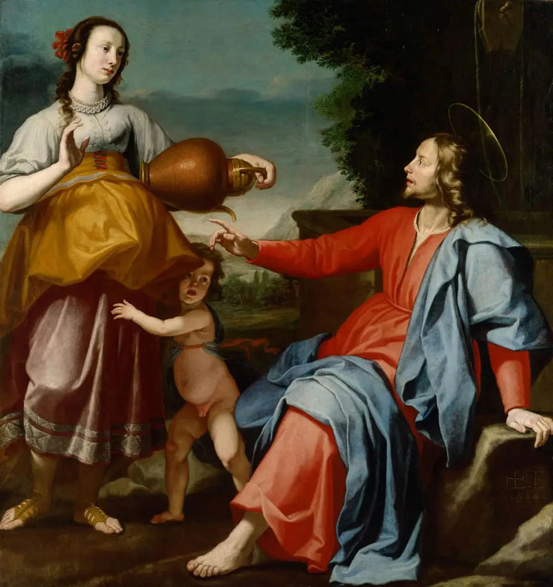 Christus und die Samariterin - Lorenzo Lippi