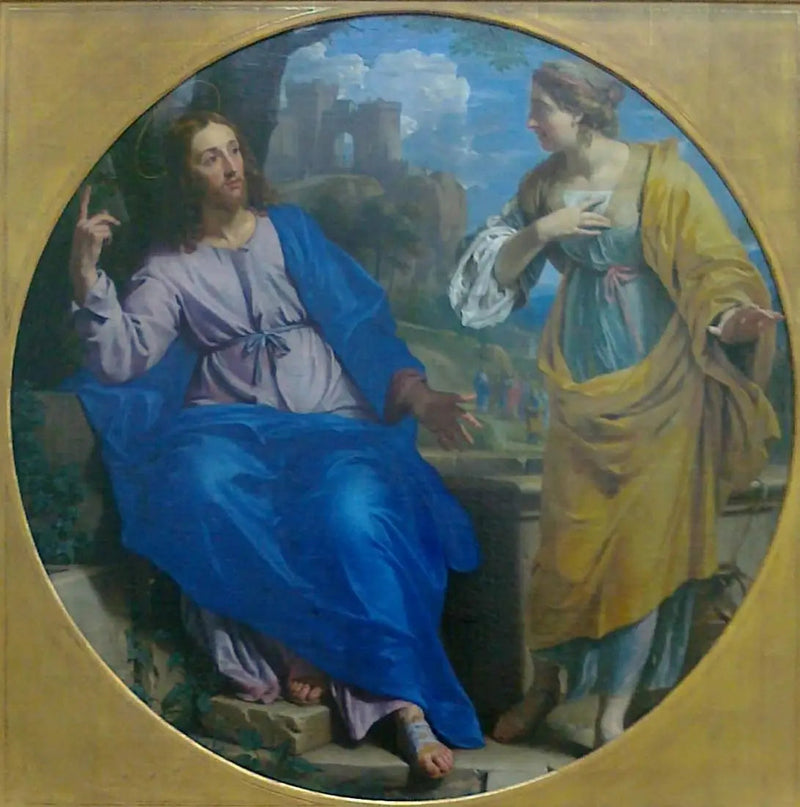 Der Christus und die Samariterin - Philippe de Champaigne