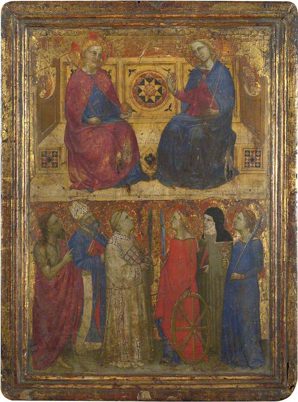 Das Christusbild und die Jungfrau mit den Heiligen - Giovanni da Milano
