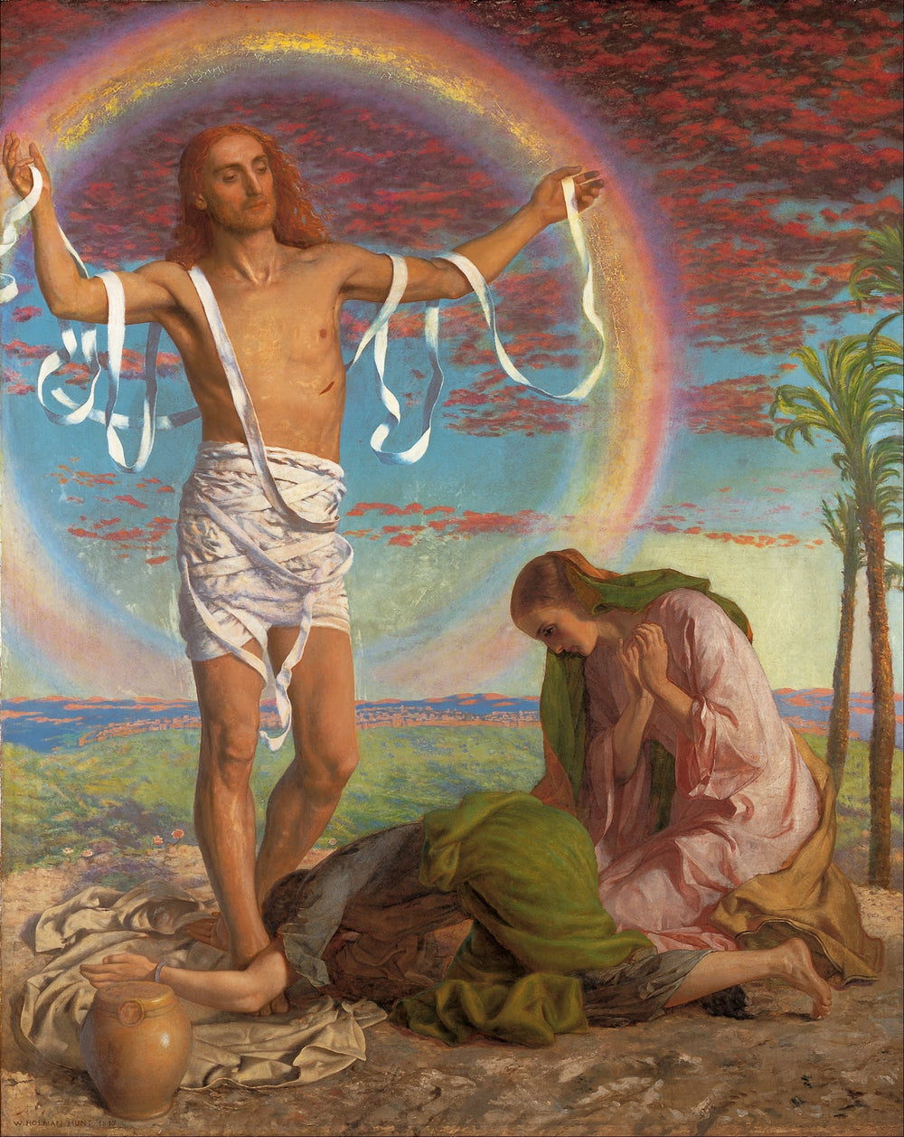 Le Christ et les deux Maries - William Holman Hunt image 1 tableau peint à l’huile sur toile