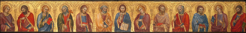 Christus und die zwölf Apostel - Taddeo di Bartolo