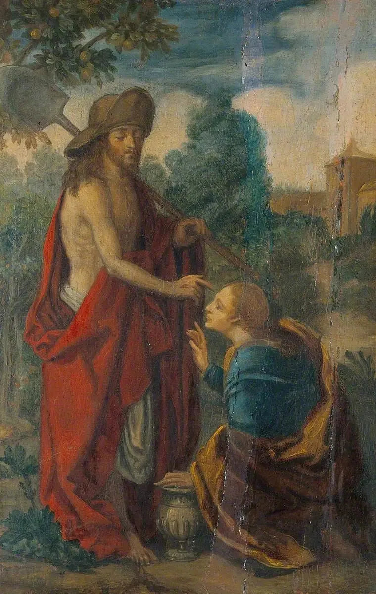 Der Christus und Maria Magdalena (Noli me Tangere) - Albrecht Dürer