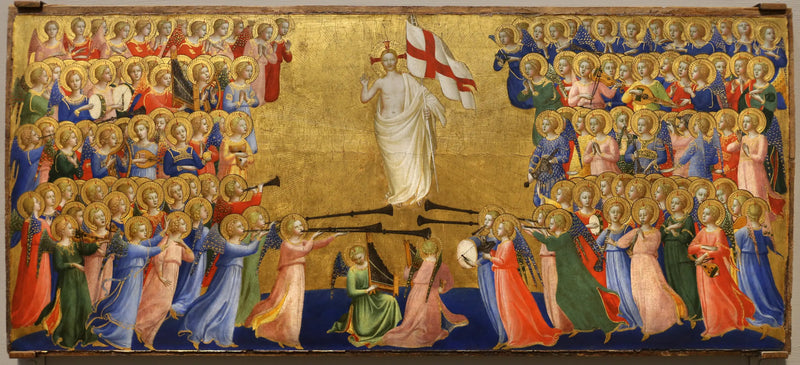 Der verherrlichte Christus im Himmelshof - Fra Angelico