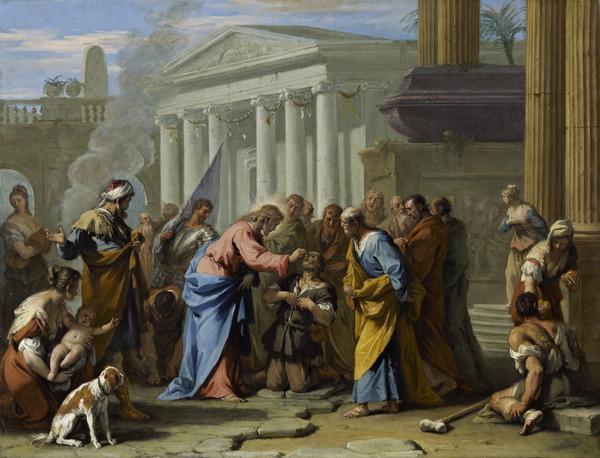 Christus heilt den Blinden - Sebastiano Ricci
