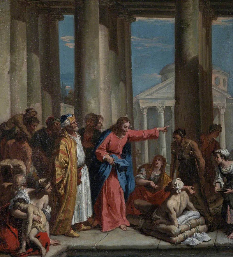 Christus heilt den Lahmen am Teich Bethesda - Sebastiano Ricci