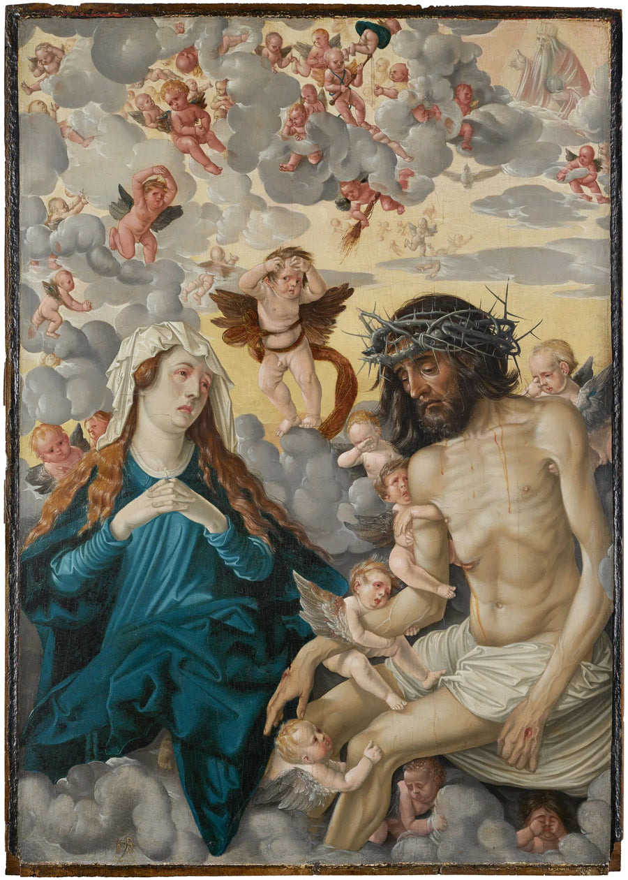 Der Christus, der leidende Mann, weinte um Maria und die Engel. - Hans Baldung Grien