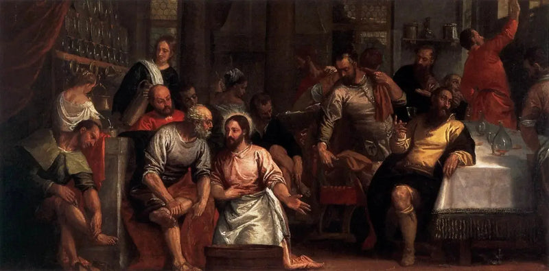 Der Christus wäscht den Jüngern die Füße - Paul Véronèse
