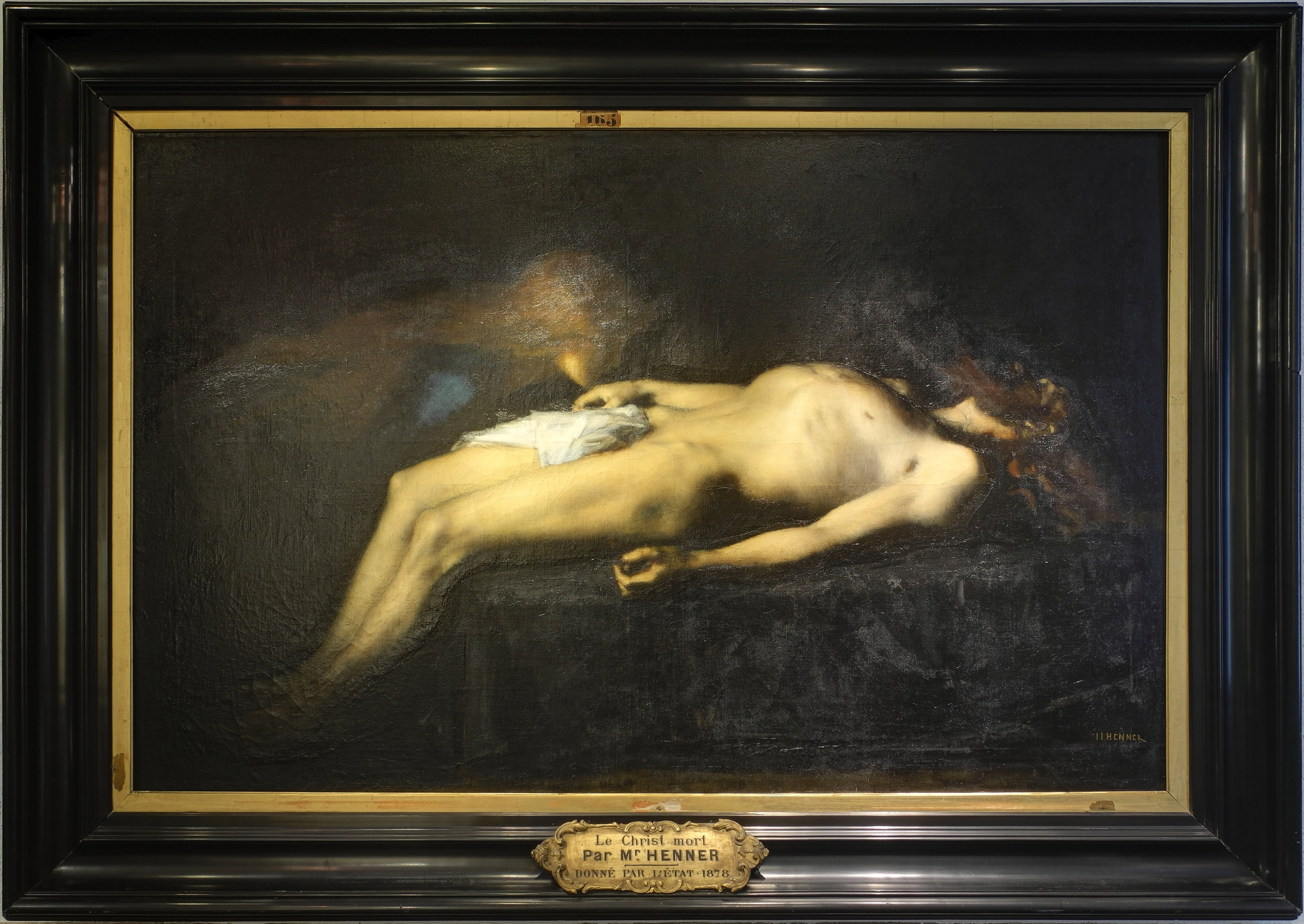 Le Christ mort. - Jean-Jacques Henner image 1 reproduction de peinture à l’huile