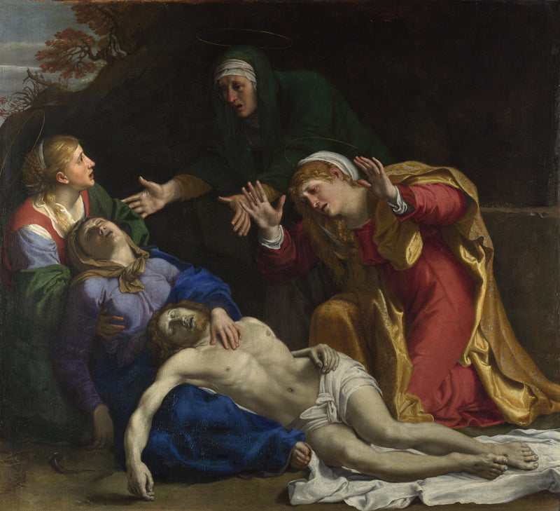 Der toter Christus mit Tränen (« Die drei Marien ») - Annibale Carracci