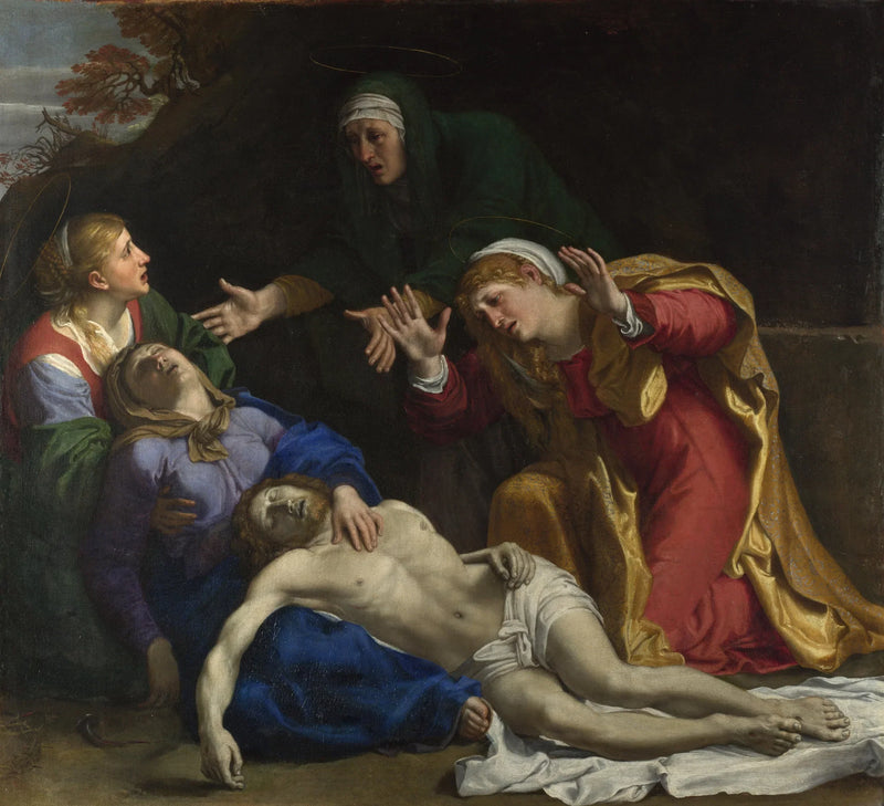 Der toter Christus mit Tränen (« Die drei Marien ») - Annibale Carracci