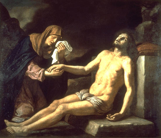 Der leidende Christus, den die Jungfrau weint - Guercino