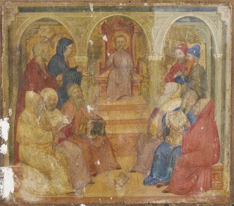 Christus unter den Gelehrten - Altichiero da Zevio