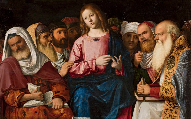 Christus unter den Gelehrten (Detail). - Cima da Conegliano