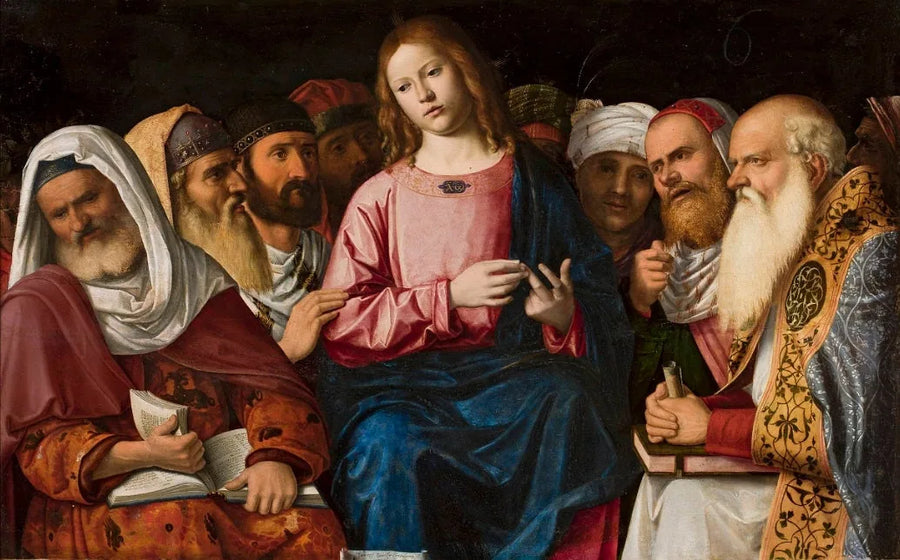Christus unter den Gelehrten (Detail). - Cima da Conegliano