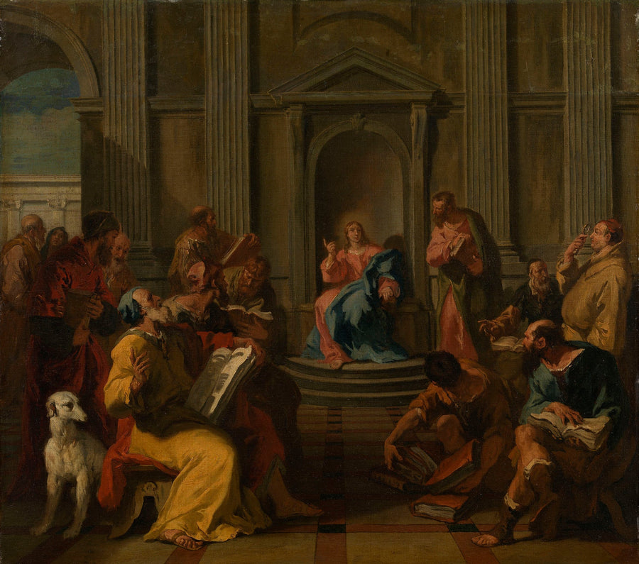 Der Christus unter den Ärzten im Tempel - Sebastiano Ricci