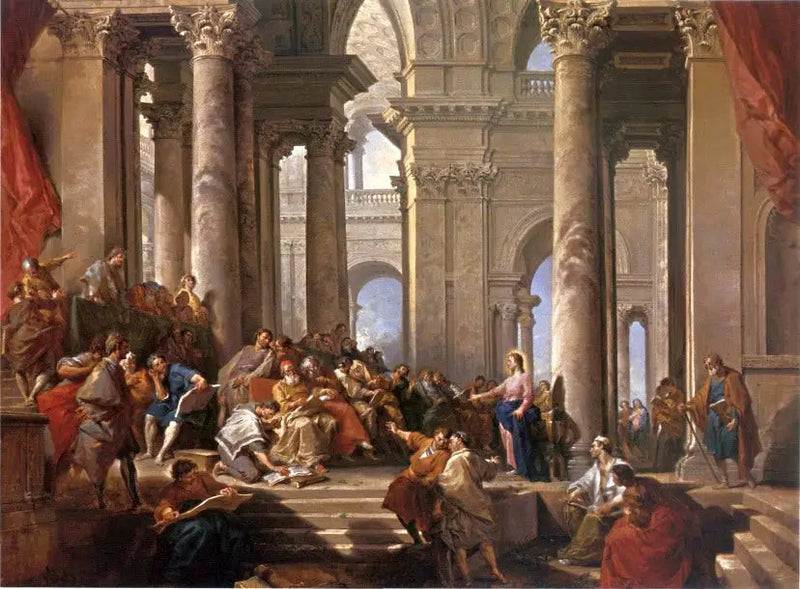 Der Christus unter den Gelehrten - Giovanni Paolo Panini