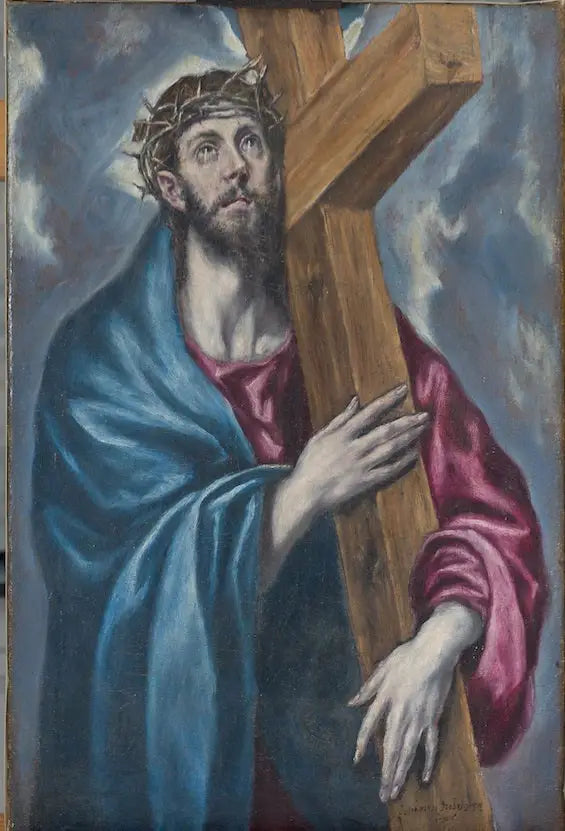 Der Christus mit dem Kreuz - El Greco