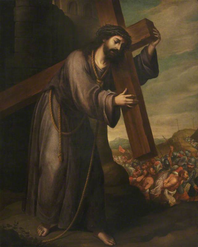 Der Christus trägt sein Kreuz auf dem Weg des Kalvarienbergs - Juan de Valdés Leal