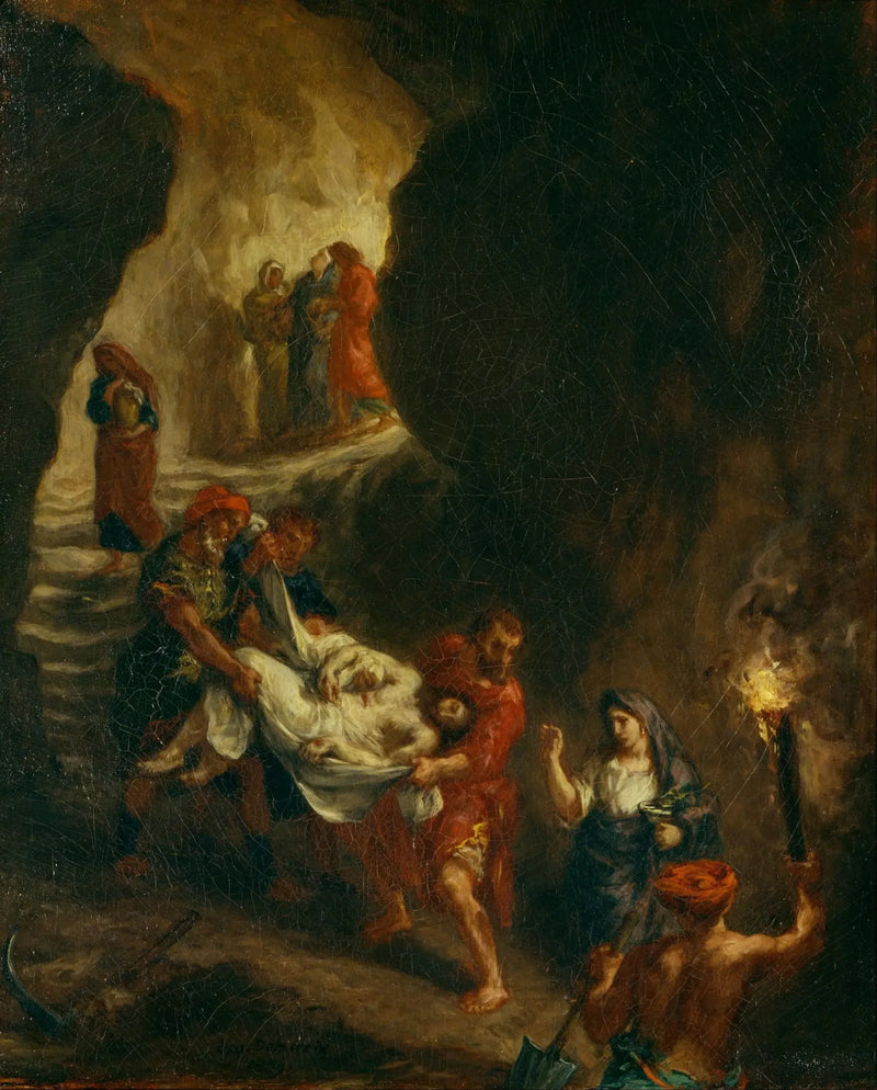 Der Christus in der Grablegung - Eugène Delacroix