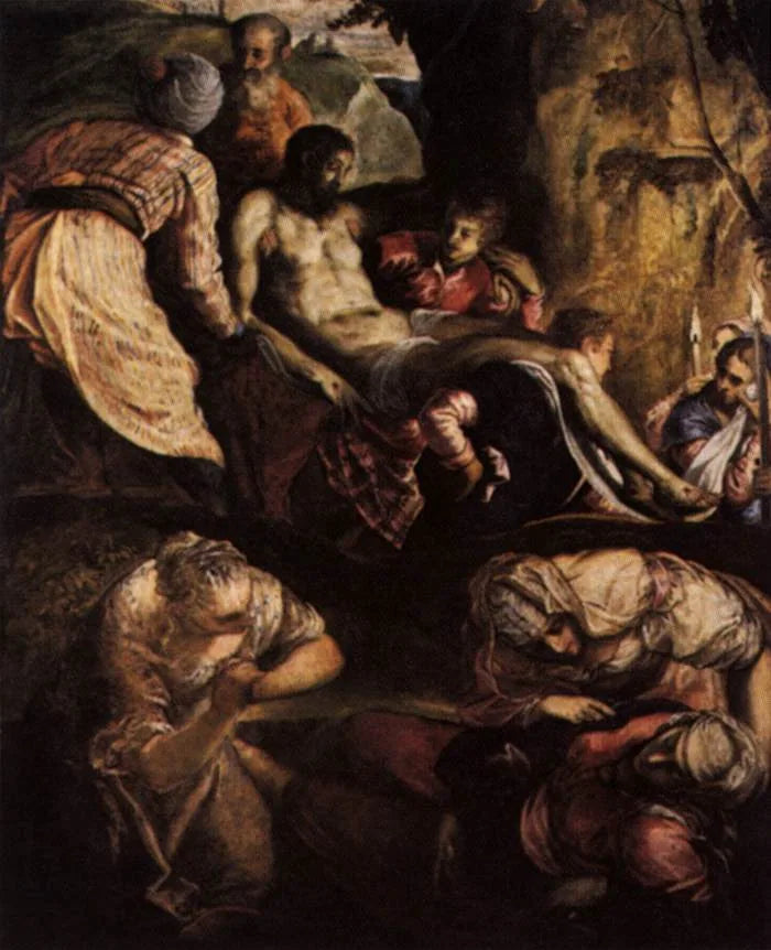 Der Christus ins Grab getragen - Jacopo Tintoretto