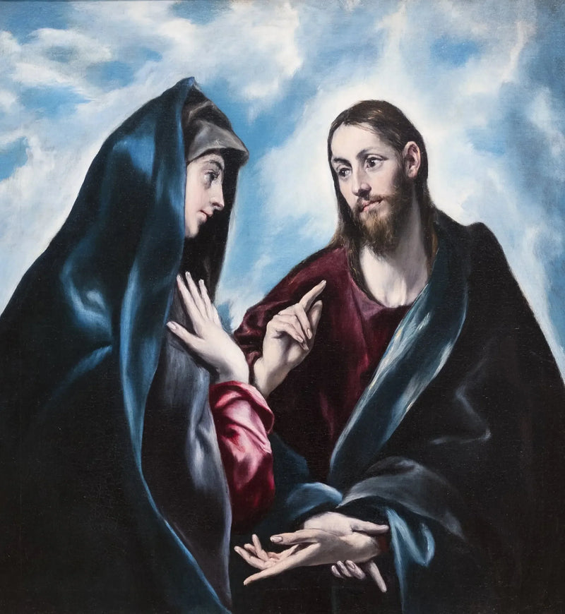Der Christus, der sich von seiner Mutter verabschiedet - El Greco
